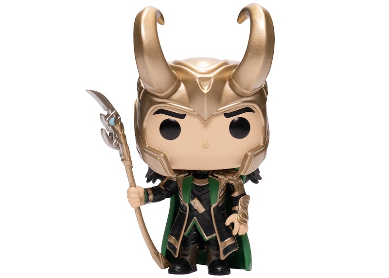 Funko Pop! Marvel Studios The Avengers Loki with Scepter GITD Entertainment Earth Exclusive Figure #985