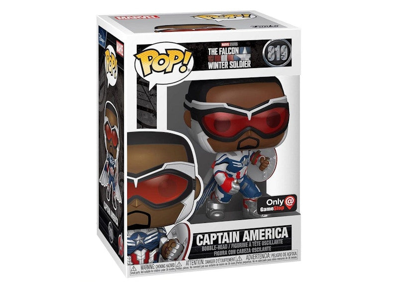 Funko Pop! Marvel Studios The Falcon And The Winter Soldier Captain America GameStop Exclusive Figure #819