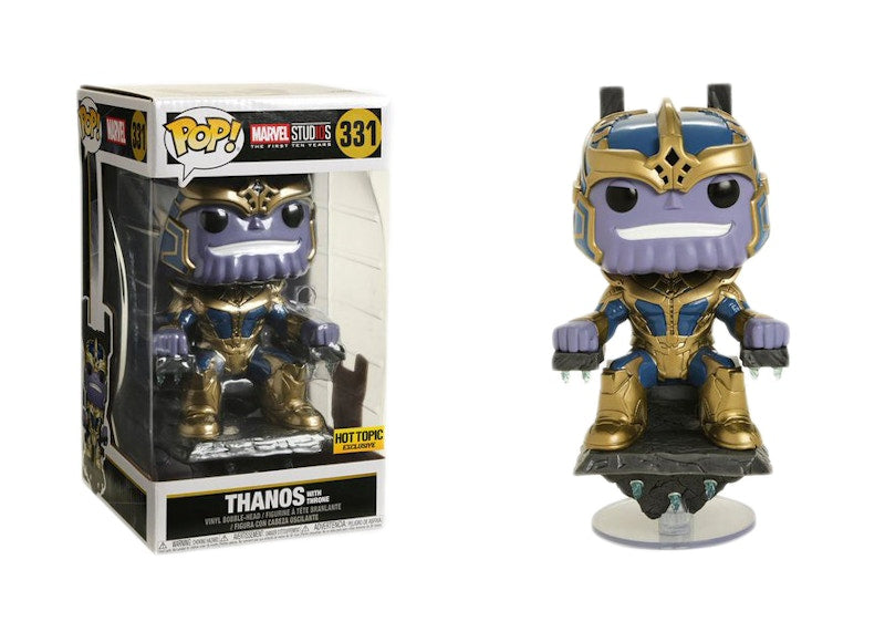 Funko Pop! Marvel Studios: The First Ten Years Thanos With Throne Hot Topic Exclusive Bobble-Head Figure #331