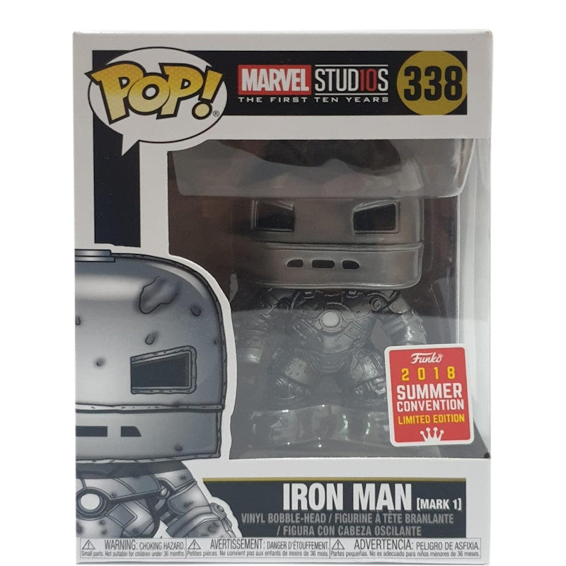 Funko Pop! Marvel Studios The Frist Ten Years Iron Man (Mark 1) Summer Convention Bobble-Head Figure #338