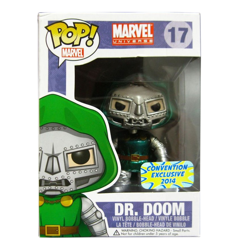 Funko Pop! Marvel Universe Dr Doom (Metallic) Figure #17