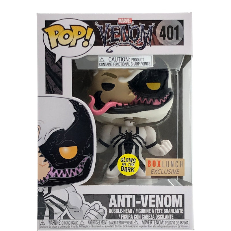 Funko Pop! Marvel Venom Anti-Venom (Eddie Brock) (Glow) Box Lunch Exclusive Figure #401