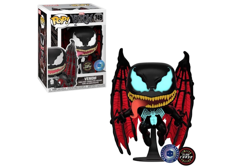 Funko Pop! Marvel Venom Bobble-Head Pop In A Box GITD Chase Exclusive Figure #749