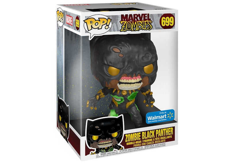 Funko Pop! Marvel Zombies Zombie Black Panther 10 Inch Walmart Exclusive Figure #699