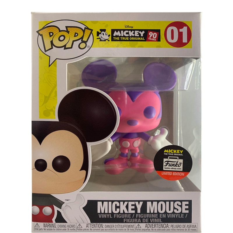 Funko Pop! Mickey The True Original Mickey Mouse (Pink/Purple) Funko Shop Edition Figure #01