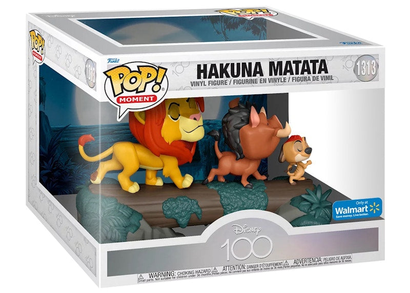 Funko Pop! Moment Disney 100 Lion King Hakuna Matata Walmart Exclusive Figure #1313