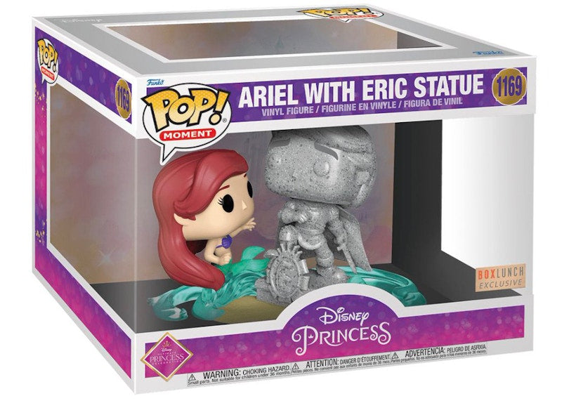 Funko Pop! Moment Disney Princess The Little Mermaid Ariel With Eric Statue BoxLunch Exclusive Figure #1169