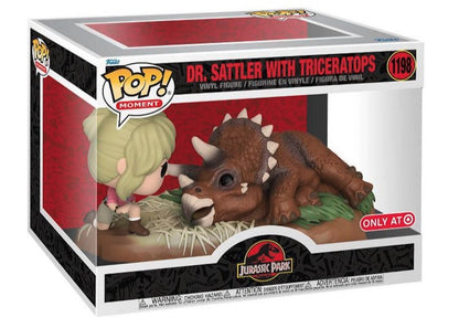 Funko Pop! Moment Jurassic Park Dr. Sattler With Triceratops Target Exclusive Figure #1198