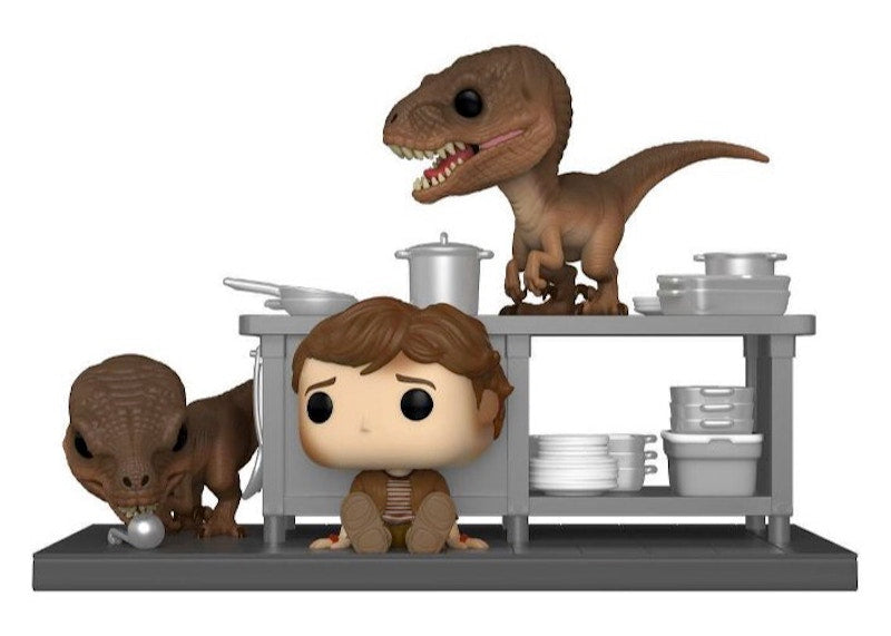 Funko Pop! Moment Jurassic Park Tim Murphy With Velociraptors Target Exclusive Figure #1199