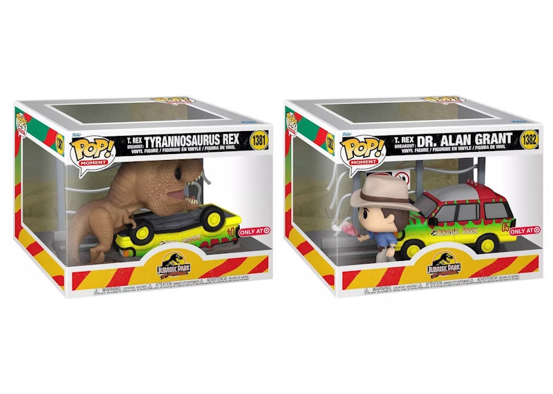 Funko Pop! Moments Jurassic Park 30th Anniversary T. Rex Breakout Target Exclusive Set of 2