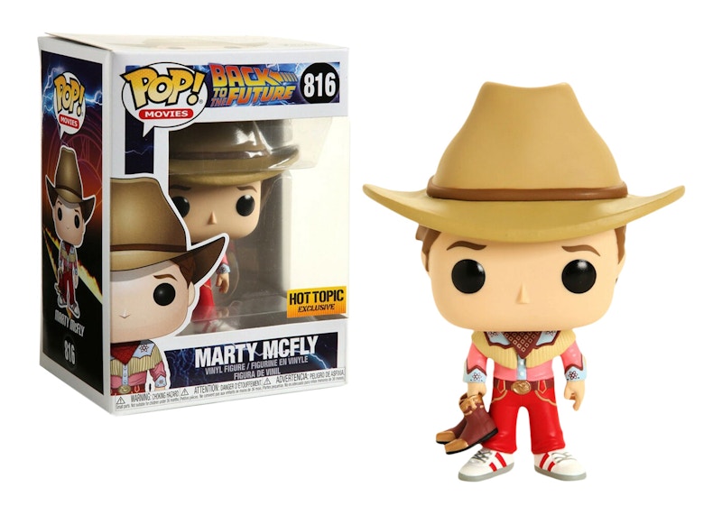 Funko Pop! Movies Back to the Future III Marty McFly Cowboy Hot Topic Exclusive Figure #816