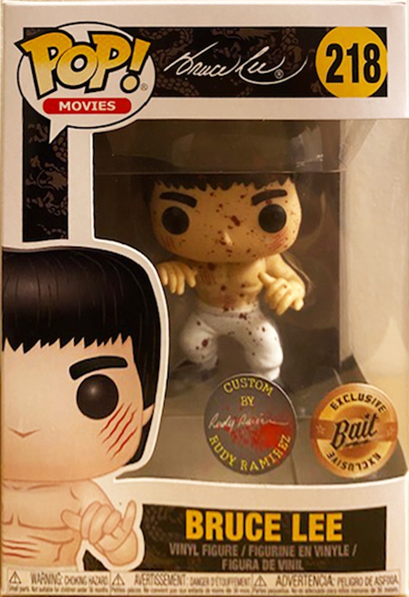 Funko Pop! Movies Bruce Lee (Blood Splatter) Bait Exclusive Custom by Rudy Ramirez Figure #218