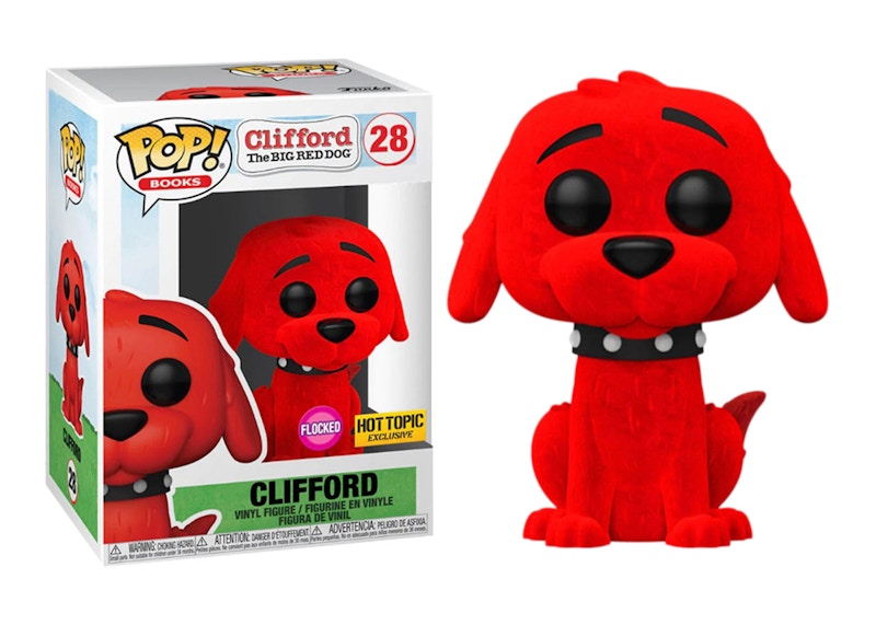 Funko Pop! Movies Clifford the Big Red Dog Clifford (Flocked) Hot Topic Exclusive Figure #28