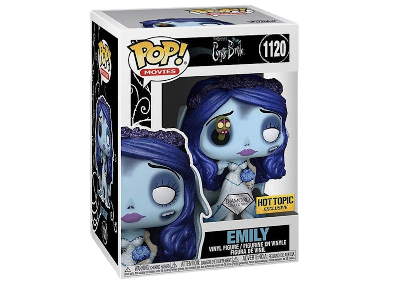 Funko Pop! Movies Corpse Bride Emily Diamond Collection Hot Topic Exclusive Figure #1120