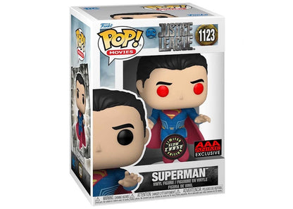 Funko Pop! Movies DC Justice League Superman GITD Chase Edition AAA Anime Exclusive Figure #1123