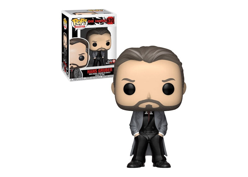 Funko Pop! Movies Die Hard Hans Gruber Trenchcoat GameStop Exclusive Figure #670