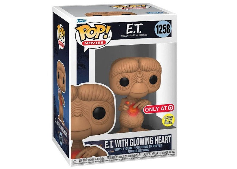 Funko Pop! Movies E.T. 40th Anniversary E.T. With Glowing Heart GITD Target Exclusive Figure #1258
