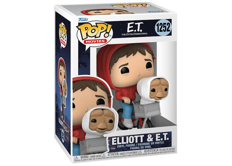 Funko Pop! Movies E.T. 40th Anniversary Elliot & E.T. (In Bike) Figure #1252