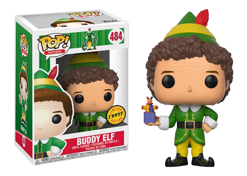 Funko Pop! Movies Elf the Movie Buddy Elf Holding Jack in the Box (Chase) Figure #484