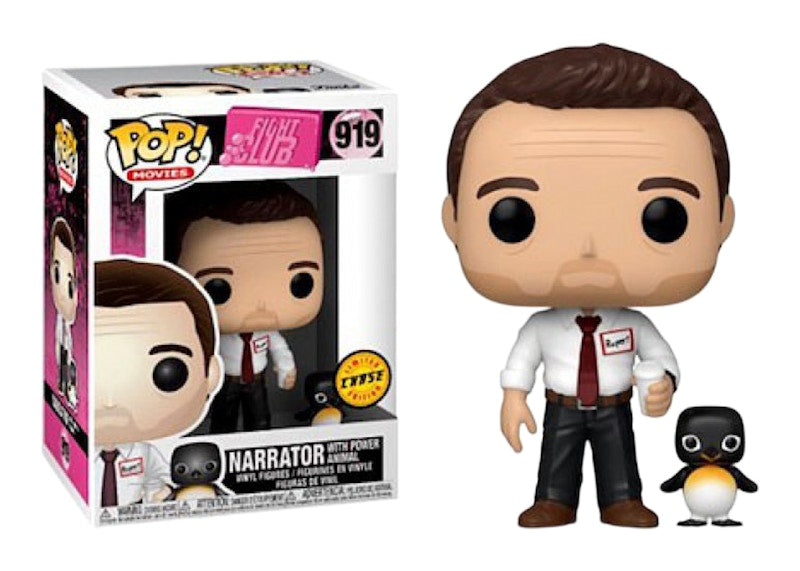 Funko Pop! Movies Fight Club Narrator with Power Animal (Chase) Figure #919