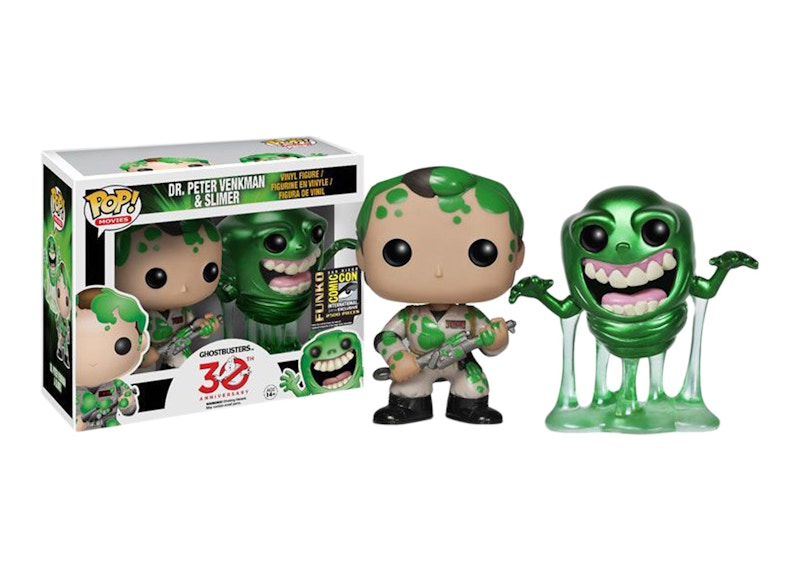 Funko Pop! Movies Ghostbusters Dr. Peter Venkman & Slimer SDCC 2 Pack