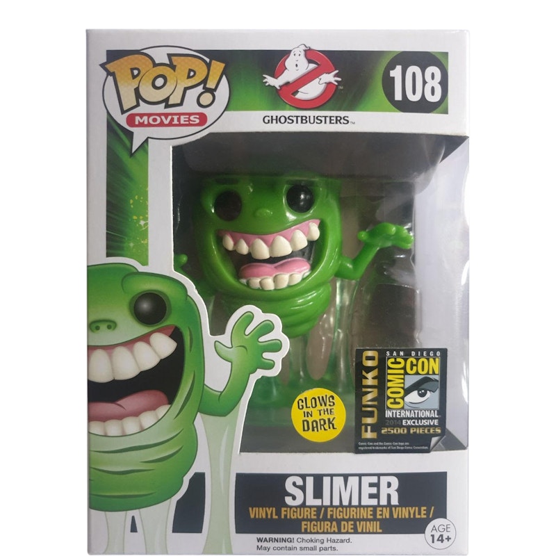Funko Pop! Movies Ghostbusters Slimer (Glow) SDCC Figure #108