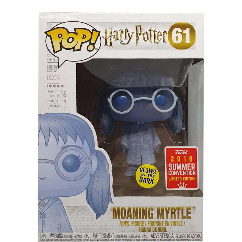 Funko Pop! Movies Harry Potter Moaning Myrtle (Glow) Summer Convention Exclusive Figure #61