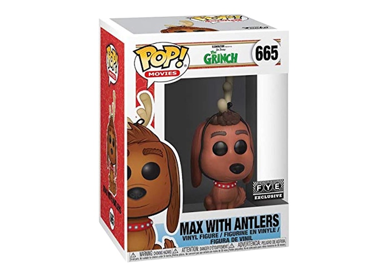 Funko Pop! Movies How the Grinch Stole Christmas! Max with Antlers FYE Exclusive Figure #665