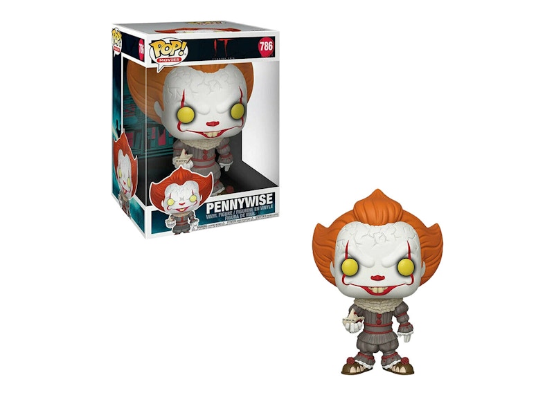 Funko Pop! Movies IT Movie Chapter 1 Pennywise with Boat 10 Inch Figure #786