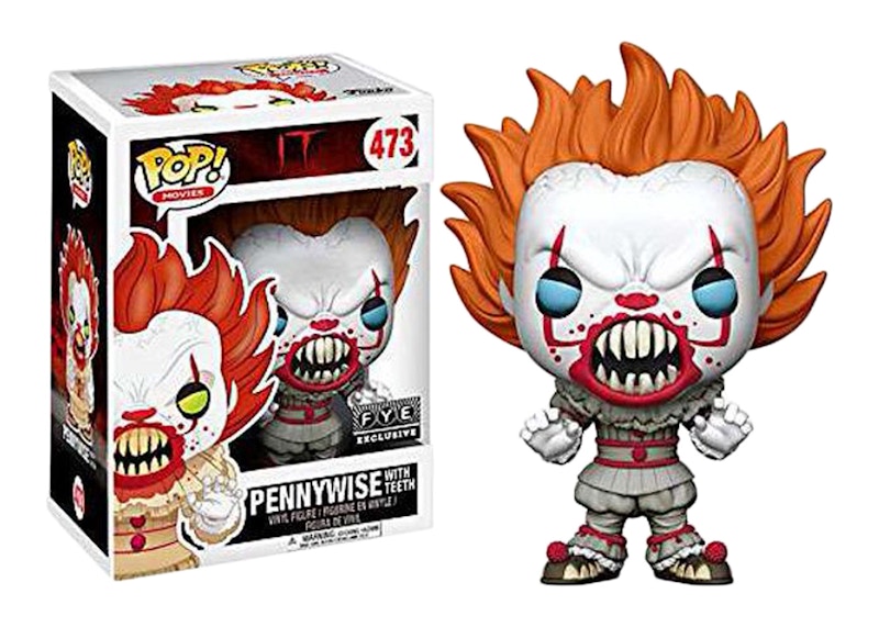 Funko Pop! Movies IT Movie Pennywise with Teeth Blue Eyes FYE Exclusive Figure #473