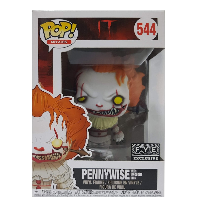 Funko Pop! Movies IT Pennywise with Wrought Iron FYE Exclusive Figure #544