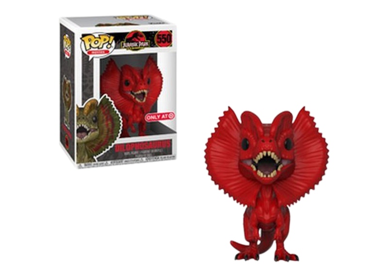 Funko Pop! Movies Jurassic Park Dilophosaurus Red Target Exclusive Figure #550