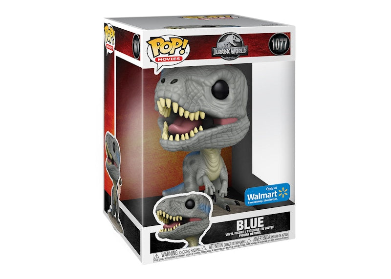 Funko Pop! Movies Jurassic World Blue Walmart Exclusive 10 Inch Figure #1077