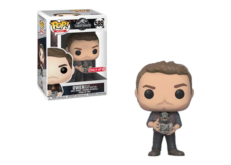Funko Pop! Movies Jurassic World Fallen Kingdom Owen with Baby Raptor Target Exclusive Figure #589