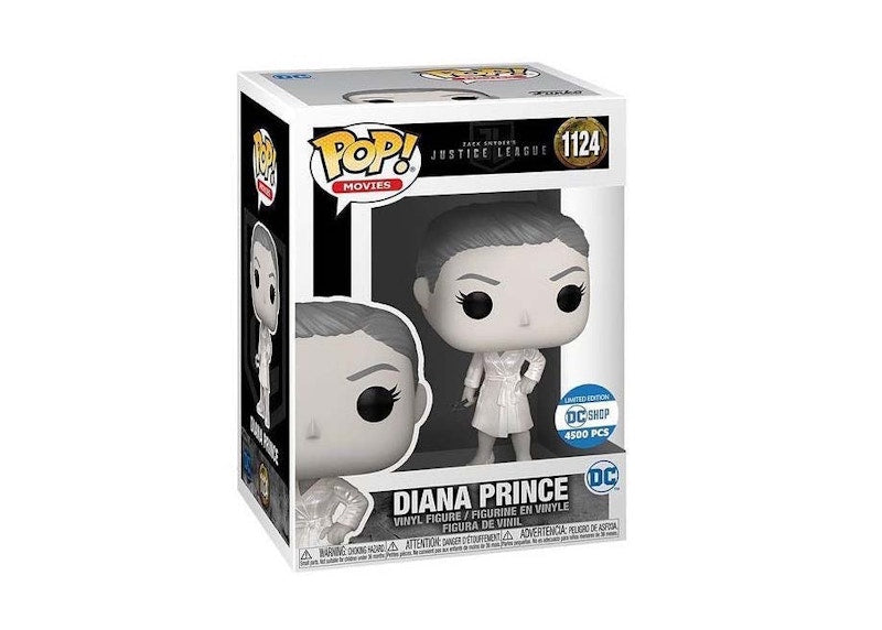 Funko Pop! Movies Justice League Diana Prince (Black/White) DC Shop Exclusive Figure #1124