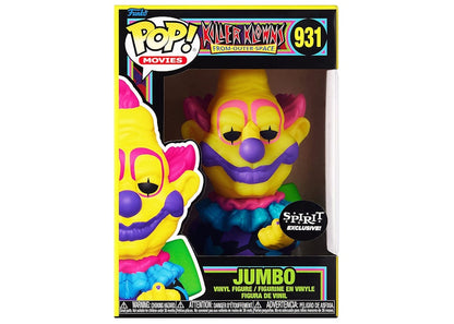 Funko Pop! Movies Killer Klowns From Outer Space Jumbo Blacklight Spirit Halloween Exclusive Figure #931