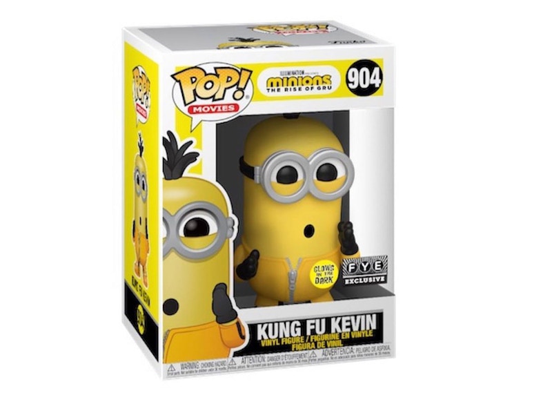 Funko Pop! Movies Minions The Rise of Gru Kung Fe Kevin (Glow) FYE Exclusive Figure #940