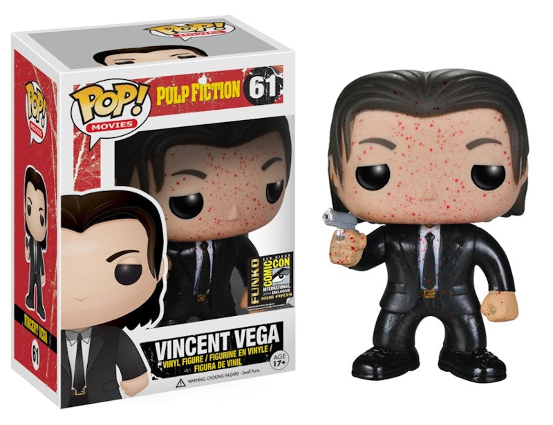 Funko Pop! Movies Pulp Fiction Vincent Vega(Bloody) SDCC Figure #61