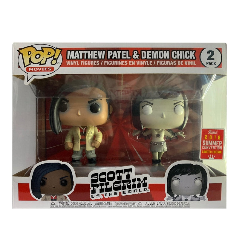 Funko Pop! Movies Scott Pilgrim vs The World Matthew Patel & Demon Chick Summer Convention 2 Pack