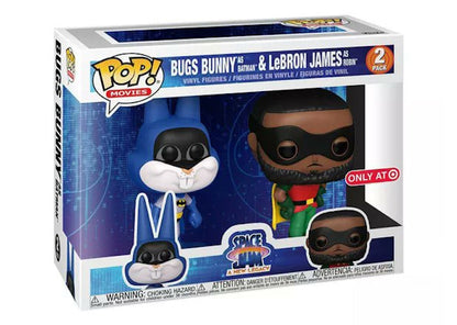 Funko Pop! Movies Space Jam A New Legacy Bugs Bunny As Batman And LeBron James As Robin Target Exclusive 2-Pack