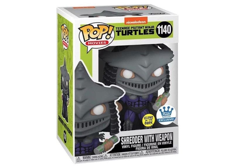Funko Pop! Movies Teenage Mutant Ninja Turtles Shredder With Weapon GITD Funko Shop Exclusive Figure #1140