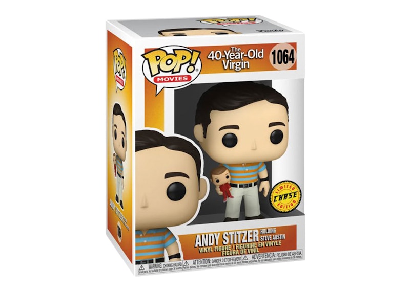 Funko Pop! Movies The 40-Year Old Virgin Andy Holding Oscar (Chase) Figure #1064