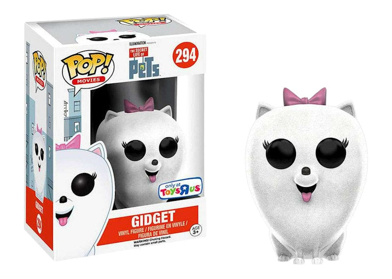 Funko Pop! Movies The Secret Life of Pets Gidget (Flocked) Toys 'R Us Exclusive Figure #294