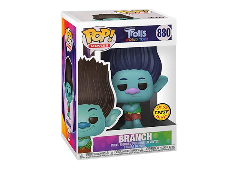 Funko Pop! Movies Trolls World Tour Branch Frowning (Chase) Figure #880