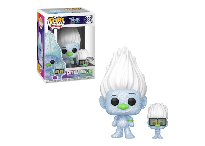 Funko Pop! Movies Trolls World Tour Guy Diamond with Tiny Figure #882