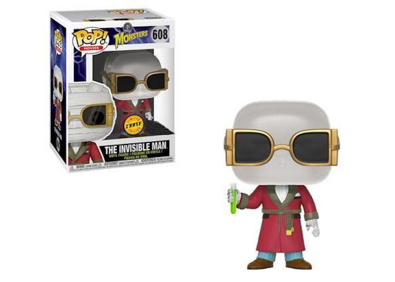 Funko Pop! Movies Universal Monsters The Invisable Man Chase Exclusive Figure #608