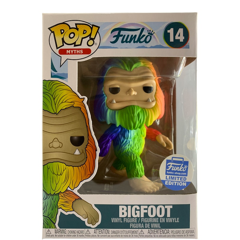 Funko Pop! Myths Bigfoot (Rainbow) Funko Shop Edition Figure #14