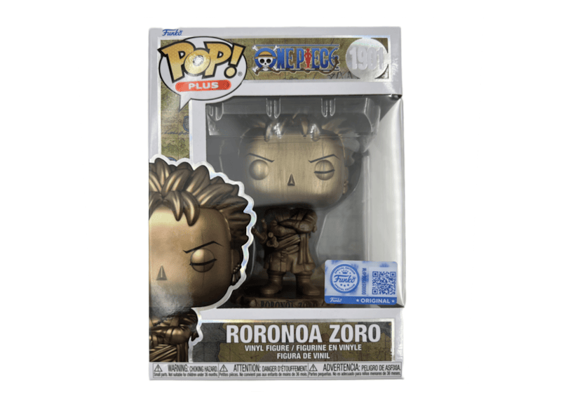 Funko Pop! Plus One Piece Roronoa Zoro Statue (Bronze) Funko Exclusive #1901
