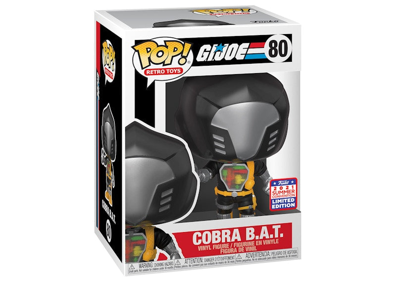 Funko Pop! Retro Toys G.I. Joe Cobra B.A.T. 2021 Summer Convention Exclusive Figure #80