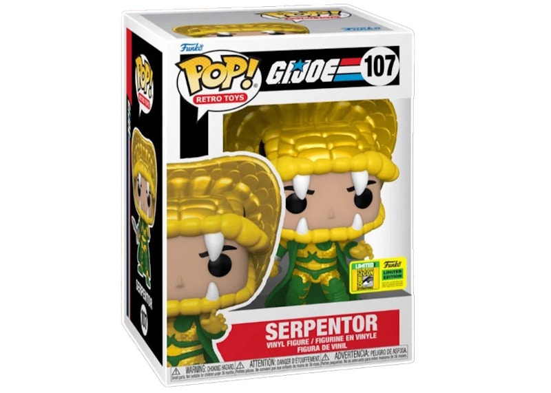 Funko Pop! Retro Toys G.I. Joe Serpentor 2022 SDCC Exclusive Figure #107